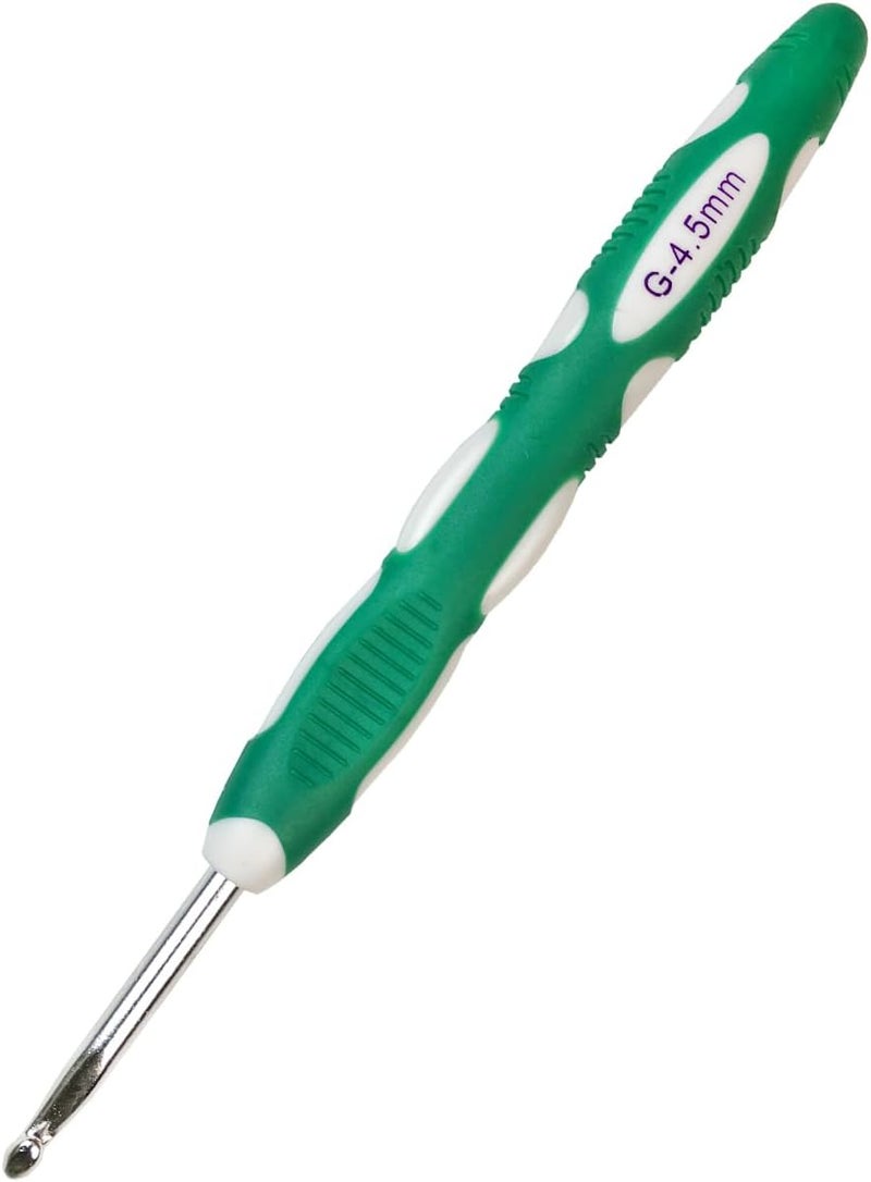 Mdoker Size 7(4.5mm) Crochet Hook,Extra Long Crochet Hooks Needles for Arthritic Hands,Ergonomic Grip Soft Handles for Beginners and Experiecced Crochet Lover,Comfortable/Smooth/Ergonomic - Image 1